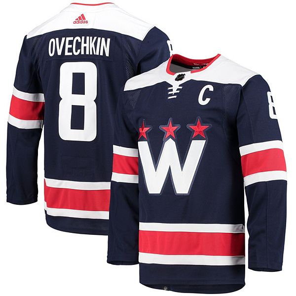  Outerstuff Youth Alexander Ovechkin Washington Capitals #8  Third Alternate Jersey Navy : Sports & Outdoors