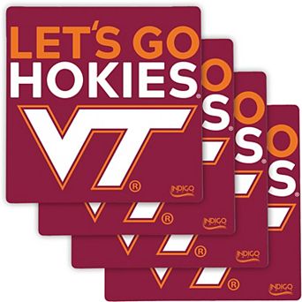 Virginia Tech Hokies Four-Pack Specialty Coaster Set