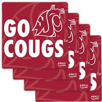 Washington State Cougars Four-Pack Specialty Coaster Set