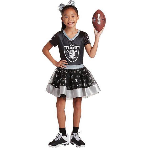 Women's Black Las Vegas Raiders Game Day Costume Sleep Set