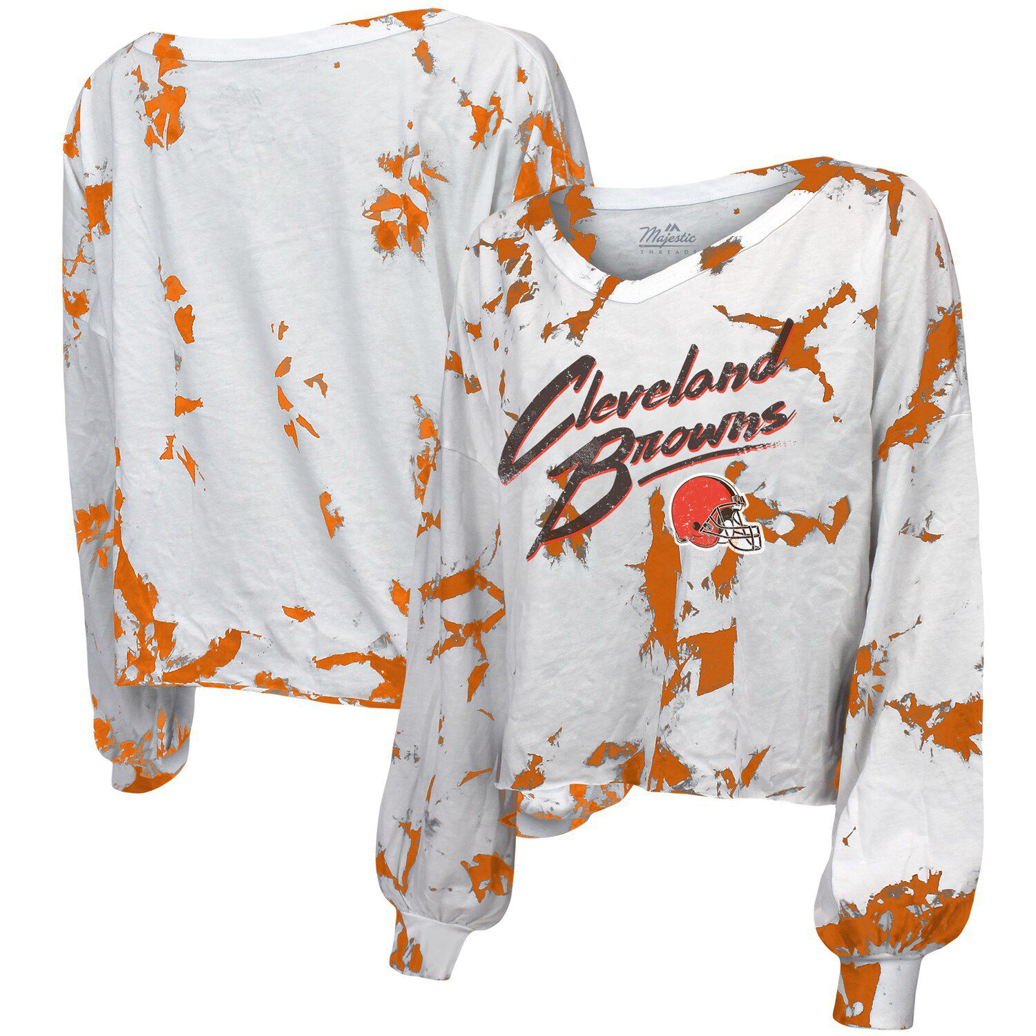 cleveland browns tie dye shirt