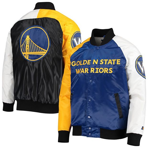 Golden state warriors shop white and gold jacket