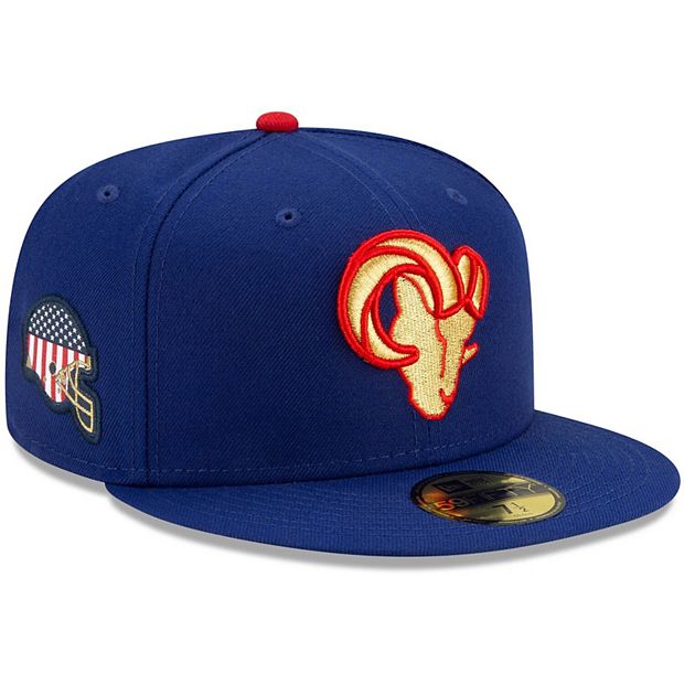 Los Angeles Rams Fitted New Era 59Fifty New Basic Hat Cap Blue