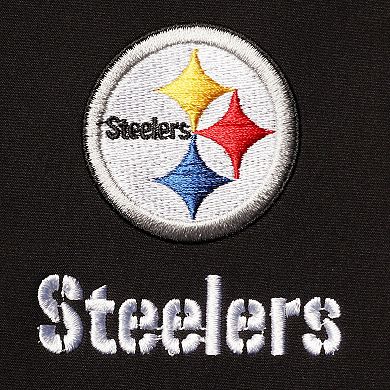Men's Dunbrooke Black Pittsburgh Steelers Big & Tall Sonoma Softshell Full-Zip Jacket