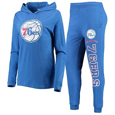 Women's Concepts Sport Royal Philadelphia 76ers Hoodie & Pants Sleep Set