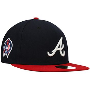 Atlanta Braves Black White 2021 WS Side Patch 59FIFTY Fitted 8