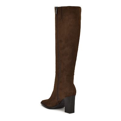 Nine West Zeran Women's Pointed Toe Block Heel Dress Boots