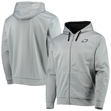 Men's Dunbrooke Gray/Black Philadelphia Eagles Apprentice Full-Zip Hoodie