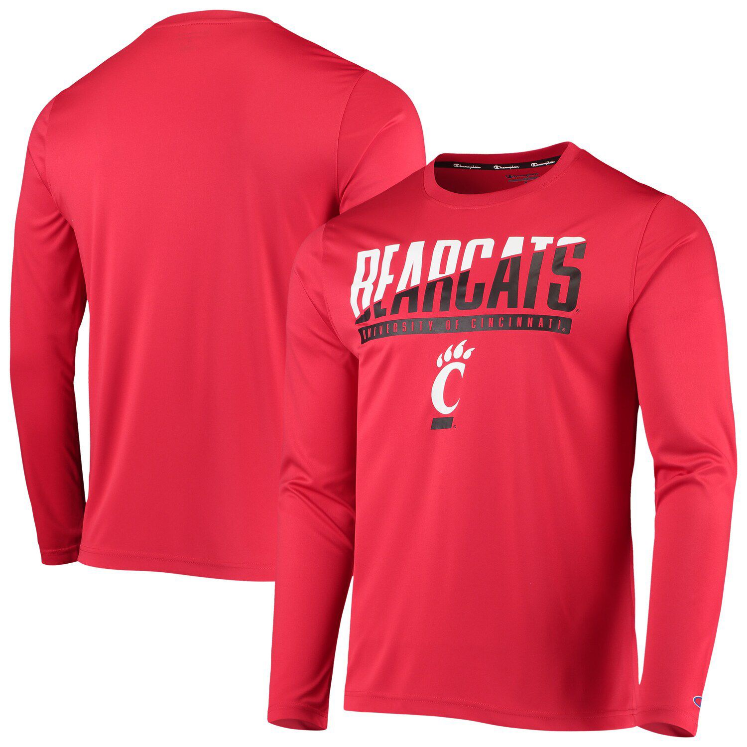 Men's Champion Black Cincinnati Bearcats Icon Logo Basketball Jersey T-Shirt Size: Small