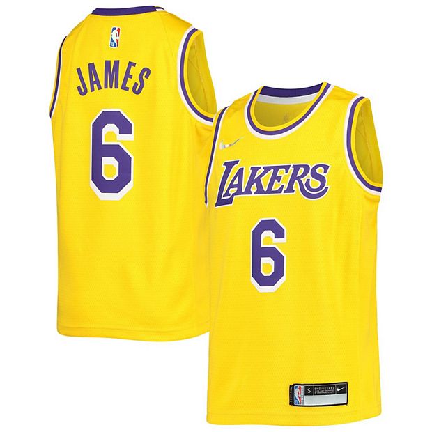 Youth Nike LeBron James Gold Los Angeles Lakers 2021/22