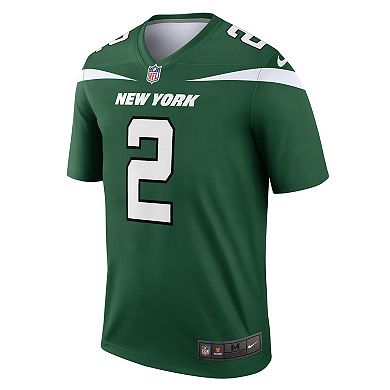 Men's Nike Zach Wilson Gotham Green New York Jets Legend Jersey