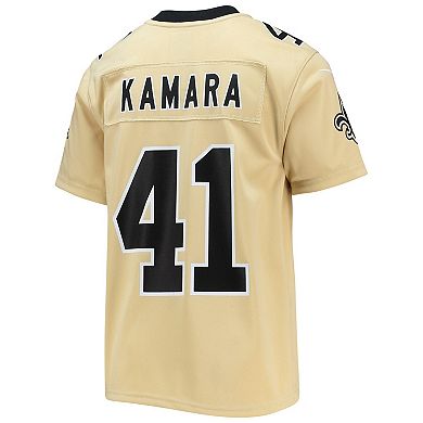 Youth Nike Alvin Kamara Gold New Orleans Saints Inverted Team Game Jersey