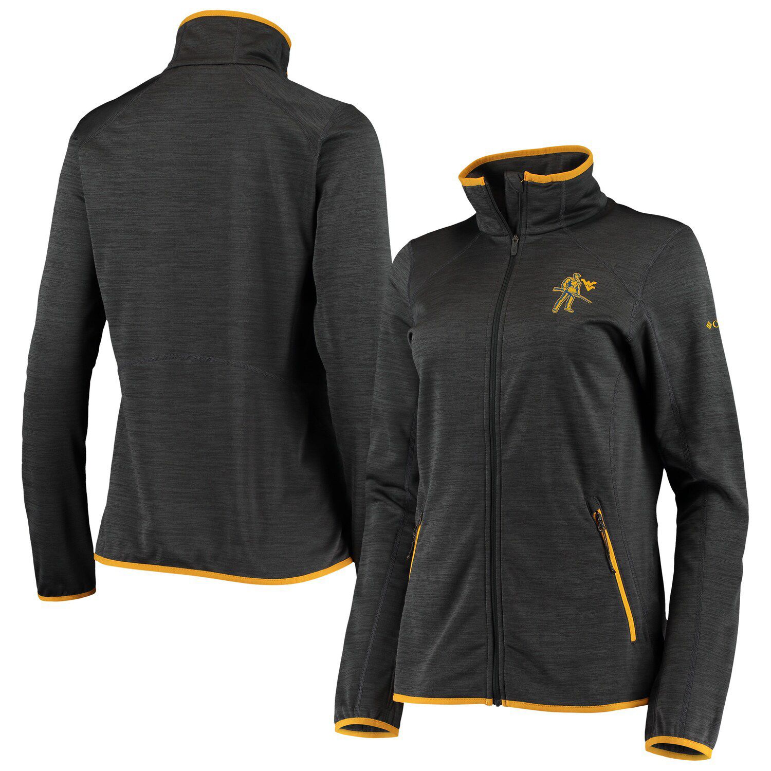 Image for Unbranded Women's Columbia Heathered Charcoal West Virginia Mountaineers Sapphire Trail Full-Zip Jacket at Kohl's.