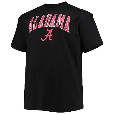 Men's Champion Black Alabama Crimson Tide Big & Tall Arch Over Wordmark T-Shirt