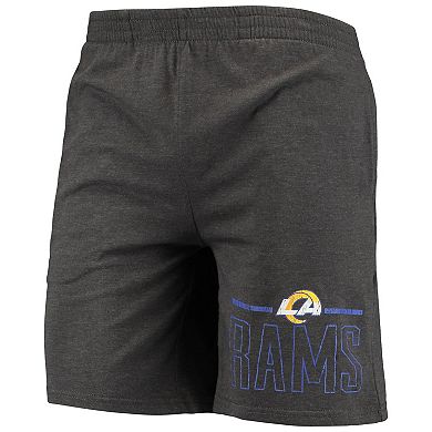 Men's Concepts Sport Royal/Charcoal Los Angeles Rams Meter T-Shirt & Shorts Sleep Set