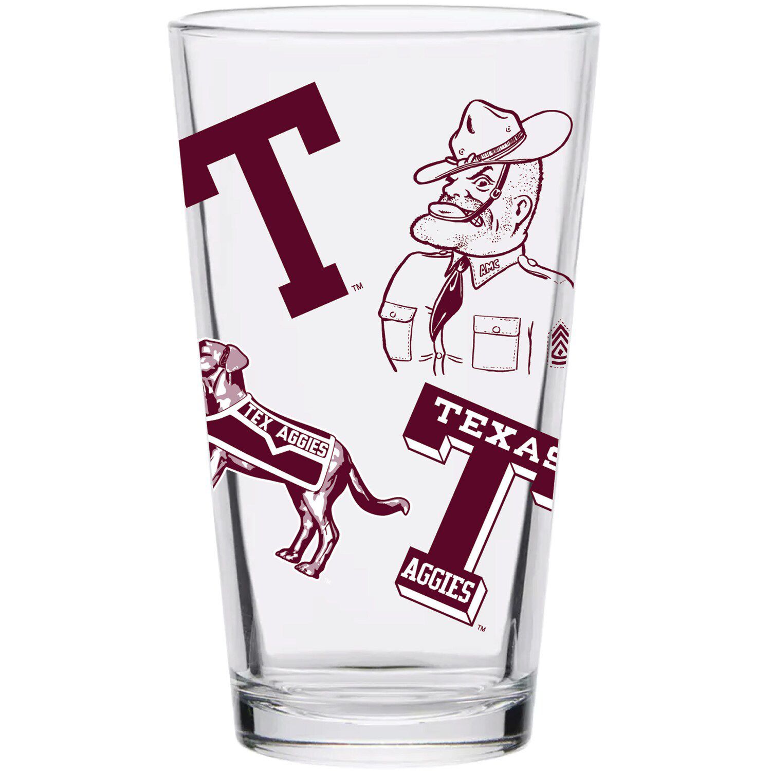 TEXAS A&M AGGIES DRINKWARE WINE GLASS - My Gameday Store
