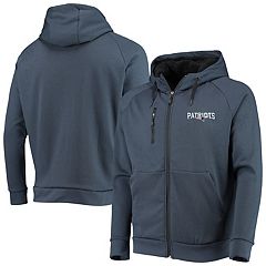 New England Patriots Starter Thursday Night Lights Half-Snap Hoodie Jacket  - White/Navy