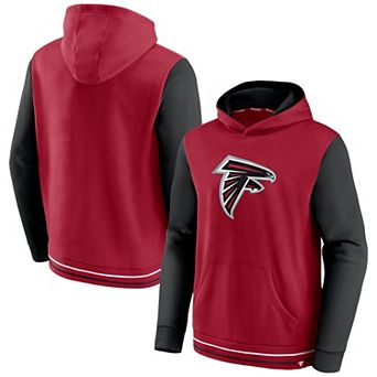 Men's Fanatics Branded Red/Black Atlanta Falcons Block Party Pullover Hoodie