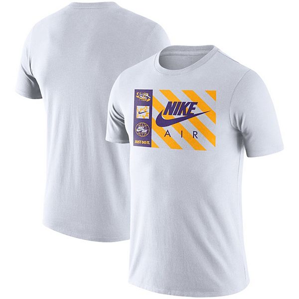 Men's Nike White LSU Tigers Air Box T-Shirt