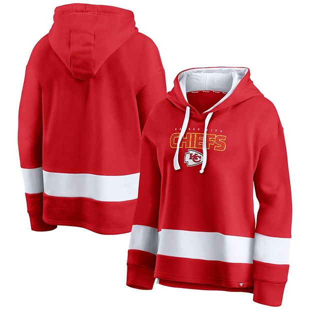 Youth Red Kansas City Chiefs Colorblock Full-Zip Hoodie Size: Small