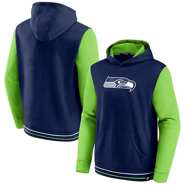 Women's Tommy Hilfiger College Navy/Neon Green Seattle Seahawks