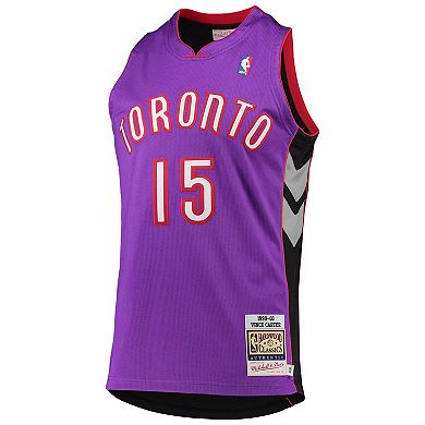 Men's Mitchell & Ness Vince Carter Purple Toronto Raptors 1999/2000 Hardwood Classics Authentic Jersey