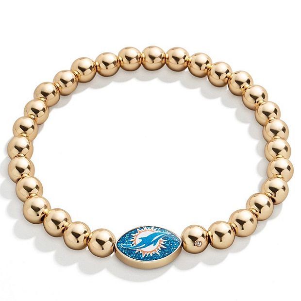 Baublebar Miami Dolphins Enamel Hoop Earrings