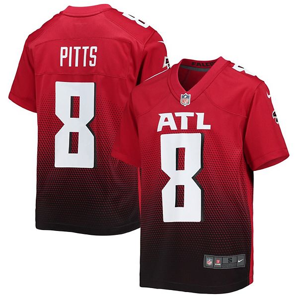 Youth Kyle Pitts Red Atlanta Falcons Player Name & Number T-Shirt