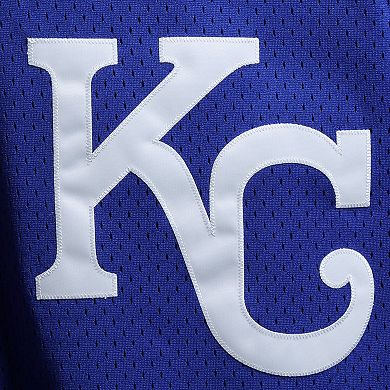 Men's Mitchell & Ness Bo Jackson Royal Kansas City Royals Cooperstown Collection Big & Tall Mesh Batting Practice Jersey