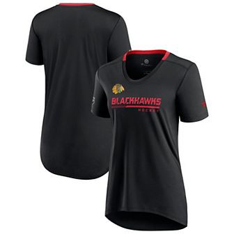Women's Fanatics Branded Black Chicago Blackhawks Authentic Pro Locker Room T-Shirt