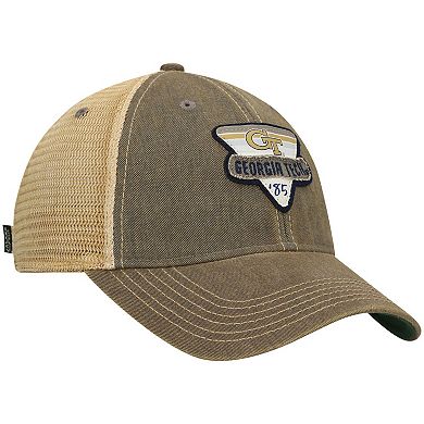 Men's Gray Georgia Tech Yellow Jackets Legacy Point Old Favorite Trucker Snapback Hat