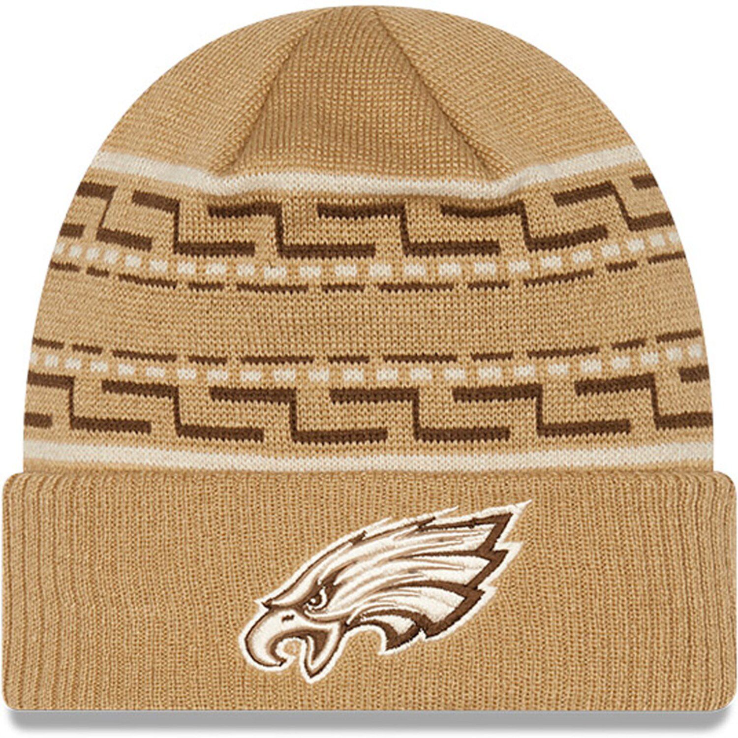 Men's New Era Black Philadelphia Eagles 2021 Salute to Service Cuffed Knit Hat