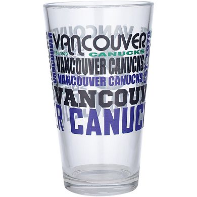 Vancouver Canucks 16oz. Team Spirit Pint Glass