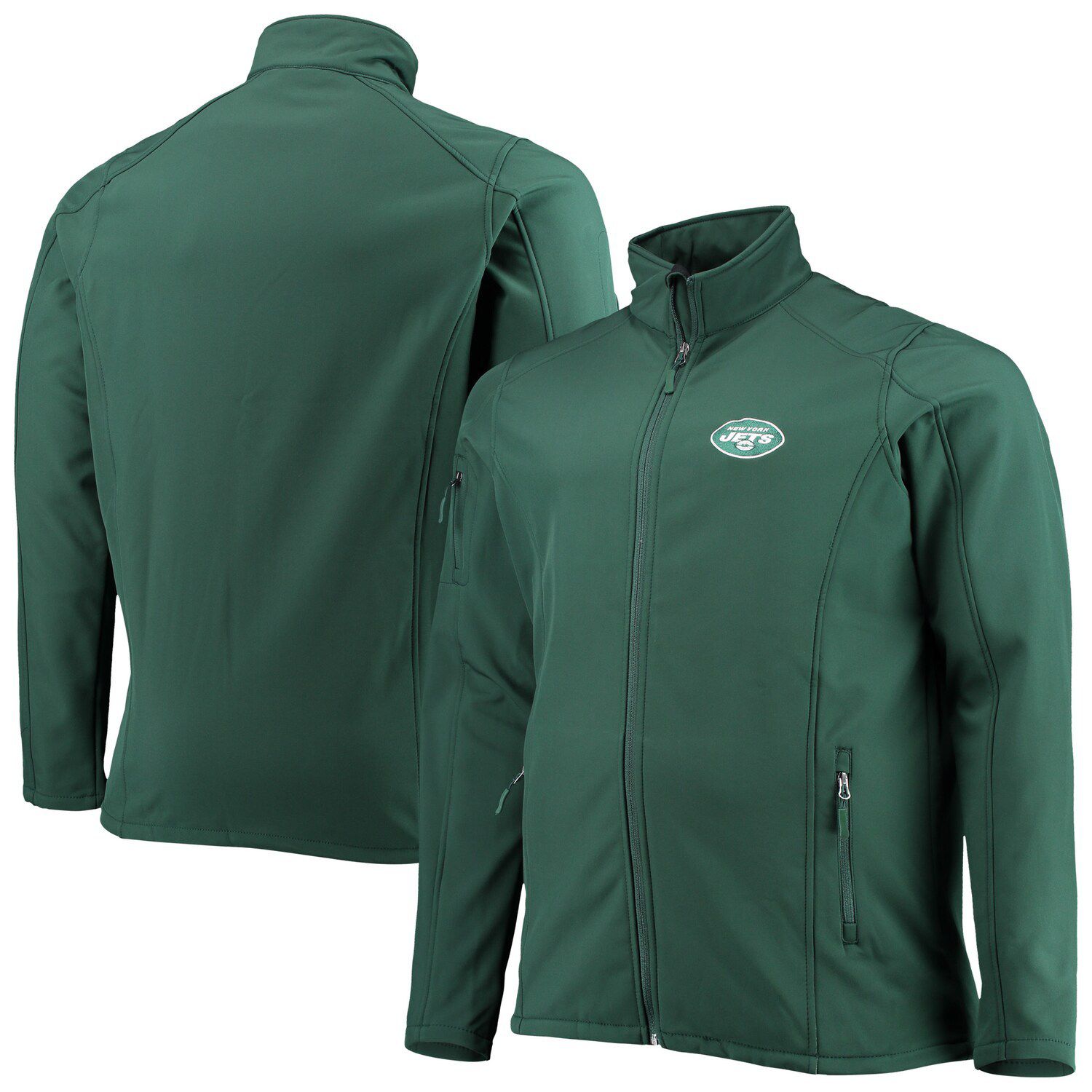 New York Jets Coaches Classic Raglan Full-Snap Windbreaker Jacket