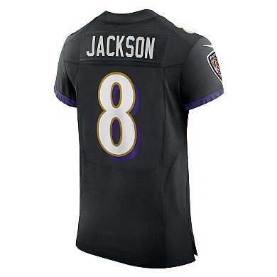 Men's Nike Lamar Jackson Black Baltimore Ravens Alternate Vapor Elite ...