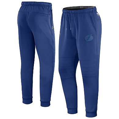 Men's Fanatics Branded Blue Tampa Bay Lightning Authentic Pro Team Travel & Training Sweatpants