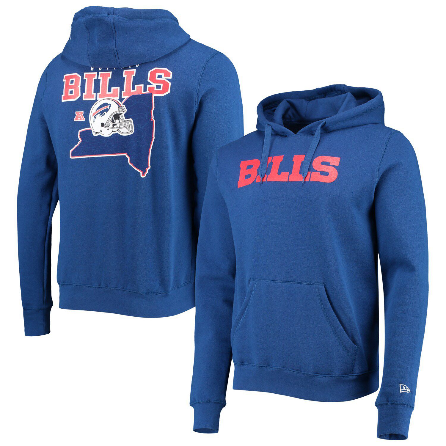 Nike Red Buffalo Bills Fan Gear Wordmark Performance Pullover Hoodie