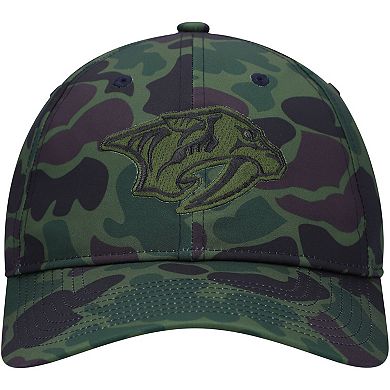 Men's adidas Camo Nashville Predators Locker Room Slouch Adjustable Hat