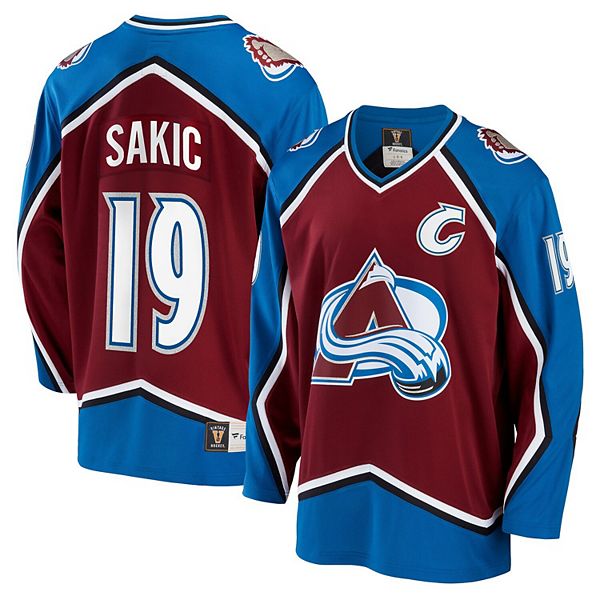 JOE SAKIC COLORADO AVALANCHE 2001 3RD ALTERNATE KOHO JERSEY LARGE