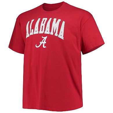 Men's Champion Crimson Alabama Crimson Tide Big & Tall Arch Over Wordmark T-Shirt