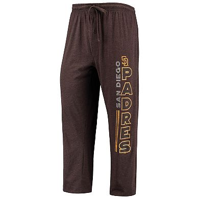 Men's Concepts Sport Brown/Gold San Diego Padres Meter T-Shirt and Pants Sleep Set
