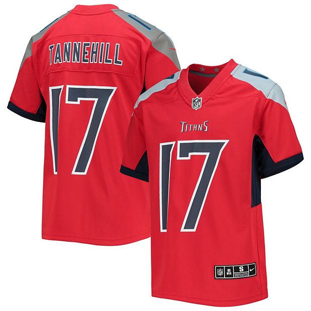 Limited Men's Ryan Tannehill Red Jersey - #17 Football Tennessee Titans  100th Season Inverted Legend Size 40/M