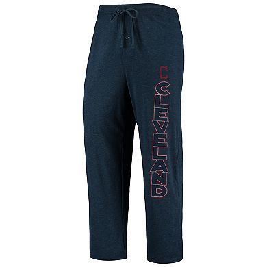 Men's Concepts Sport Navy/Red Cleveland Indians Meter T-Shirt and Pants Sleep Set