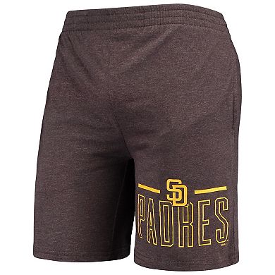 Men's Concepts Sport Brown/Gold San Diego Padres Meter T-Shirt and Shorts Sleep Set