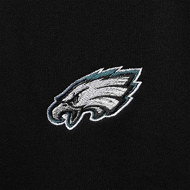 Men's Dunbrooke Black Philadelphia Eagles Craftsman Thermal-Lined Full-Zip Hoodie