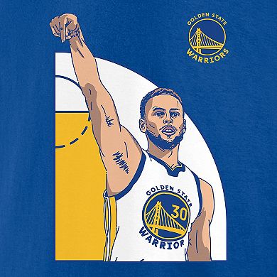 Men's Fanatics Branded Stephen Curry Royal Golden State Warriors NBA All-Time Three Point Record Long Sleeve T-Shirt