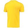 Men's Concepts Sport Charcoal/Gold Pittsburgh Steelers Meter T-Shirt & Shorts Sleep Set