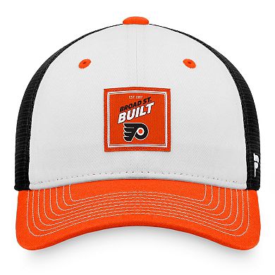 Men's Fanatics Branded Orange/White Philadelphia Flyers Block Party Snapback Hat