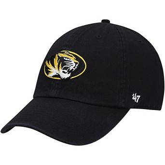 Men's '47 Black Missouri Tigers Clean Up Logo Adjustable Hat