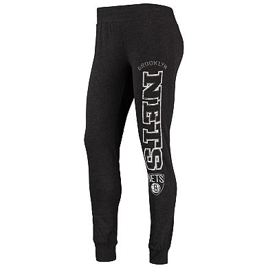 Women's Concepts Sport Black Brooklyn Nets Hoodie & Pants Sleep Set